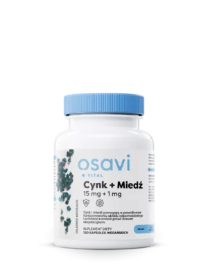 Cynk + Miedź 15 mg + 1 mg 120 kap. Osavi