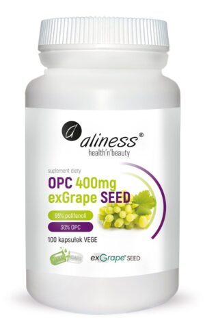pestki-winogron.jpg OPC exGrapeSeeds 400 mg 100 kaps. Vege Aliness
