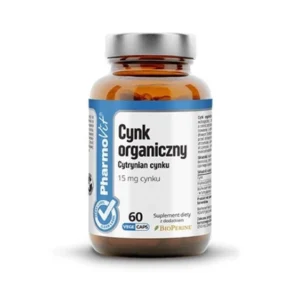 Cynk organiczny (cytrynian cynku) 15mg 60kap. Pharmovit