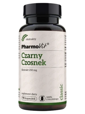 Czarny czosnek ekstrakt 250mg 90kap. Pharmovit