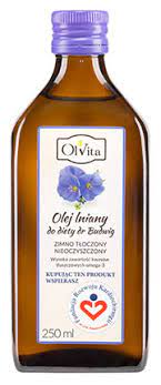 pobrane-2.jpg Olej lniany do diety dr Budwig 250ml Ol'vita