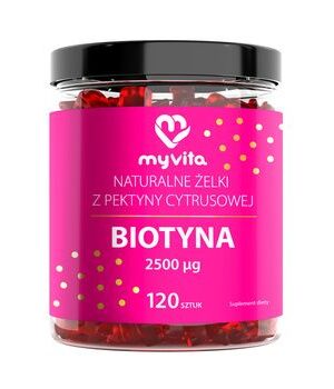 Żelki naturalne biotyna 120szt. MyVita