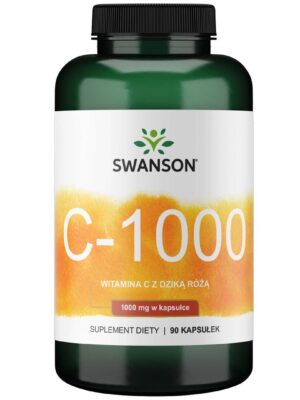 Witamina C 1000+ dzika róża 1000mg 90kap. Swanson