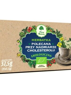 Polecana przy nadmiarze cholesterolu herbatka EKO fix 25x1,5g Dary Natury