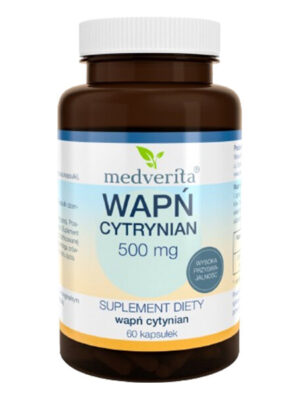 Wapń cytrynian 500mg 60kap. Medverita