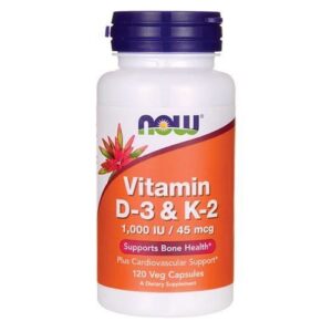 pol_pl_NOW-Vitamin-D3-K2-1000IU-120vegcaps-17926_1.jpg Witamina D3 1000IU + K2 45mcg 120kap. NOW