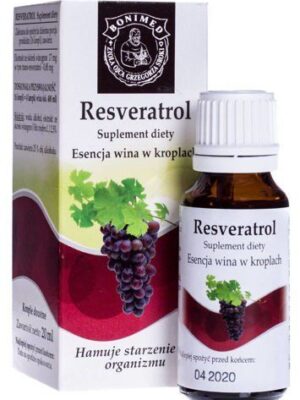 Resveratrol esencja wina w kroplach 20 ml Bonimed