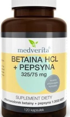 Betaina HCL+Pepsyna 60kap Medverita