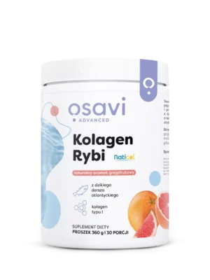 Kolagen Rybi 360 gramów naturalny aromat grejpfrutowy Osavi