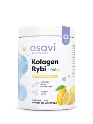Kolagen Rybi 360 gramów naturalny aromat cytrynowy Osavi