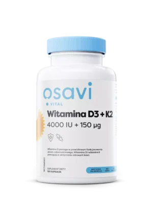 Witamina D3 + K2, 4000 IU + 150 μg 120 kap. Osavi
