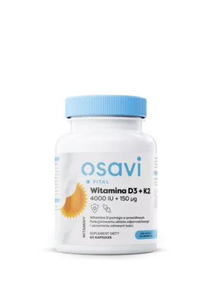 Witamina D3 + K2, 4000 IU + 150 μg 60 kap. Osavi