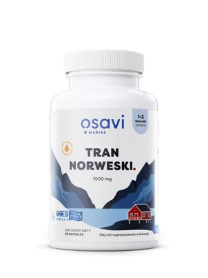 Tran Norweski 1000 mg 90 kap. smak cytrynowy Osavi