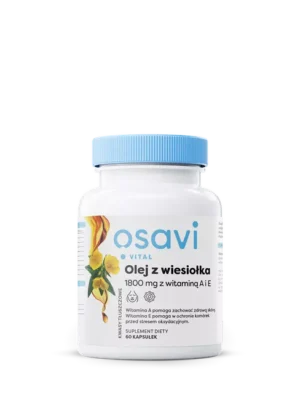 Olej z wiesiołka 1800 mg z witaminą A i E 60 kap. Osavi