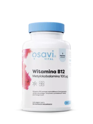 Witamina B12, metylokobalamina, 100 μg 120 kap. Osavi