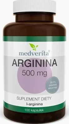 Arginina 500mg 100kap Medverita