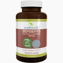 Berberys ekstrakt z korzenia 400mg 60kap Medverita
