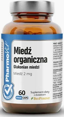 Miedź organiczna 2mg 60kap Pharmovit