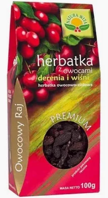 Herbatka z owocami derenia i wiśni 100g Natura Wita