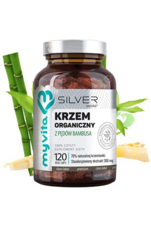 silver-pure-100-krzem-organiczny-z-pedow-bambusa-300mg-120-kaps.jpg Krzem organiczny z pędów bambusa 300mg silver pure 100% 120kap. MyVita