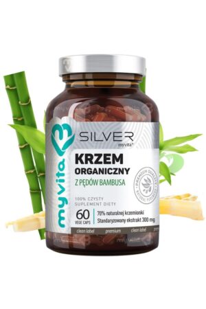 silver-pure-100-krzem-organiczny-z-pedow-bambusa-300mg-60-kaps.jpg Krzem organiczny z pędów bambusa 300mg silver pure 100% 60kap. MyVita