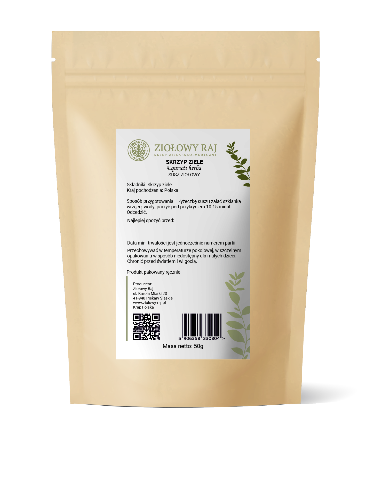 Skrzyp ziele 50 g Ziołowy Raj