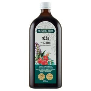 thumb_page_5d969c82236269b43edea110022babbe.jpg Dzika róża + 4 zioła sok 100% 500ml Premium Rosa