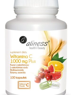 Witamina C 1000 mg PLUS bioflaw, rutyna, acer. 100 VEGE kaps. Aliness