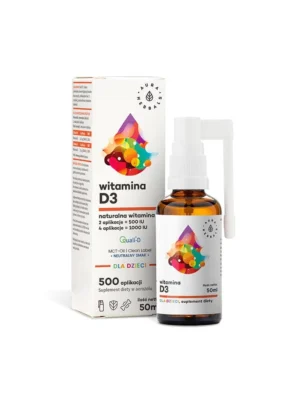 Witamina D3 dla dzieci z olejem MCT aerozol 50 ml Aura Herbals