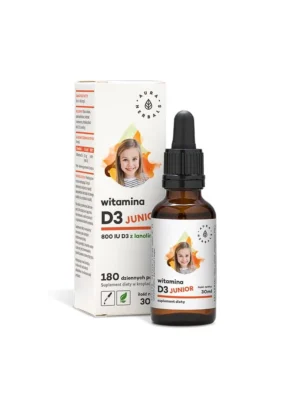 Witamina D3 Junior krople 800IU 30ml Aura Herbals