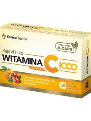XeniVIT BIO Witamina C 1000 30 kap. wegańskich Xenico Pharma
