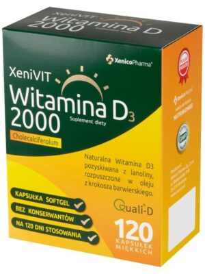 XeniVIT Witamina D3 2000, 120 kap. Xenico Pharma