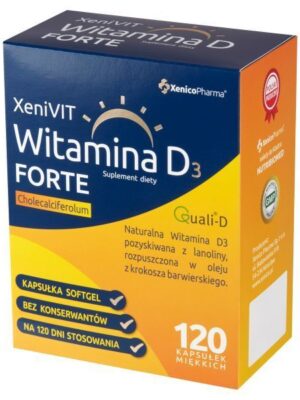 XeniVIT Witamina D3 FORTE (witamina D 4000) 120 kap. Xenico Pharma