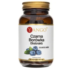 Czarna borówka ekstrakt 400mg 90kap Yango