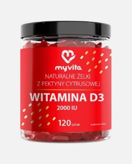 Żelki naturalne witamina D3 2000IU 120szt. MyVita