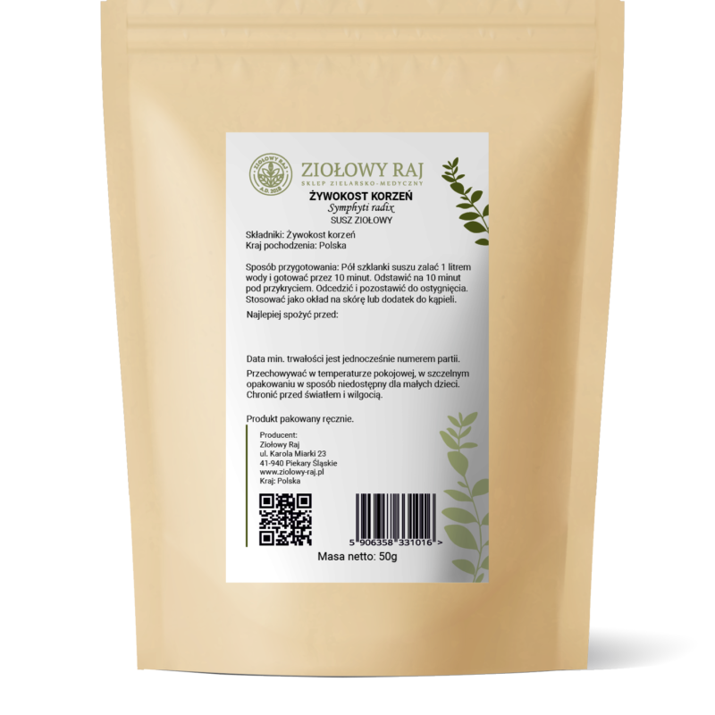 Żywokost korzeń 50g Ziołowy Raj