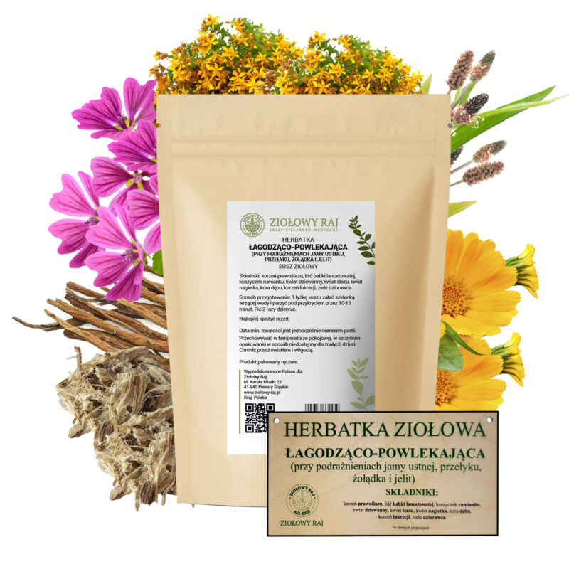 HERBATKA ZIOŁOWA ŁAGODZĄCO-POWLEKAJĄCA
