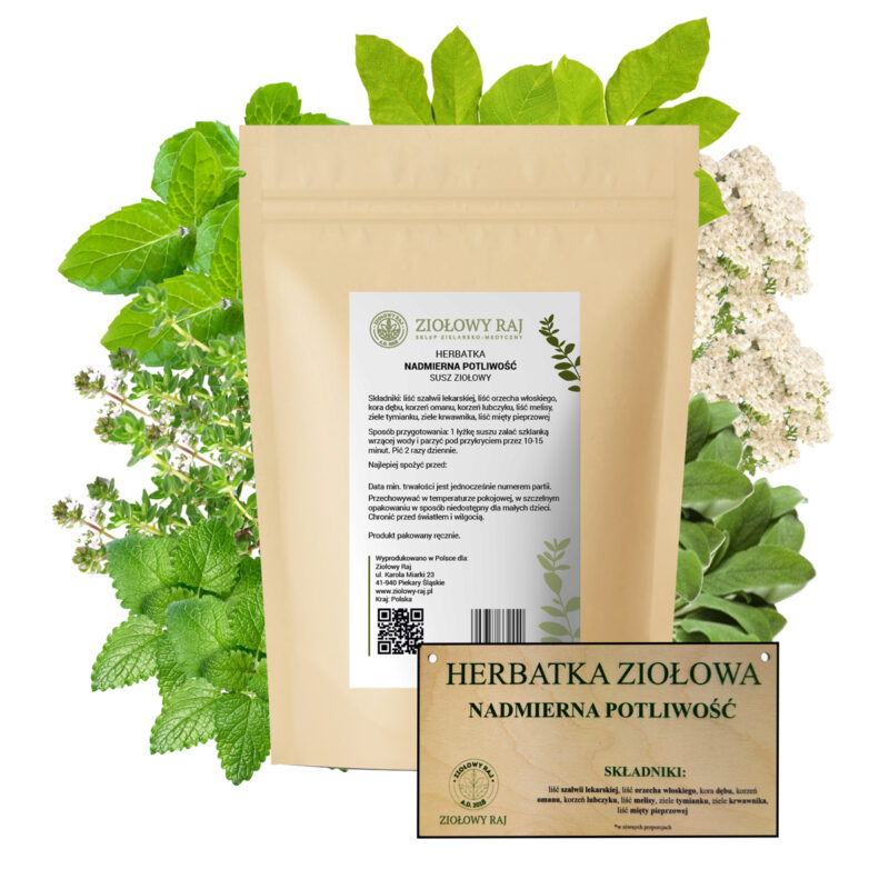 HERBATKA ZIOŁOWA NADMIERNA POTLIWOŚĆ