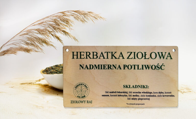 HERBATKA ZIOŁOWA NADMIERNA POTLIWOŚĆ
