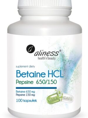 Aliness Betaine HCL + Pepsyna 650/150 mg x 100 kaps.