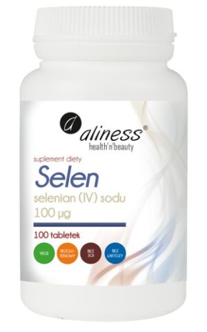 500_500_productGfx_090b5e4dbba6f47f2a09d325393f84ce Aliness Selen SeloHvita® (selenian (IV) sodu) 100 µg – 100 tabletek