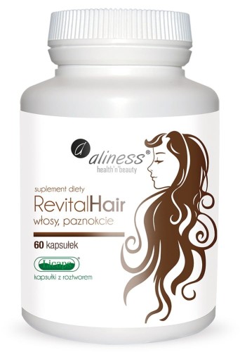 500_500_productGfx_6c54b8ba6107d360b36f47cf0778c620 Aliness RevitalHair – 60 kapsułek LICAPS® (z roztworem)