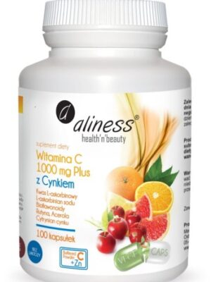 Aliness Witamina C 1000 mg z CYNKIEM PLUS – 100 kapsułek VEGE