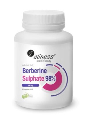 Aliness Berberine Sulphate 98% 400 mg x 60 kaps. VEGE