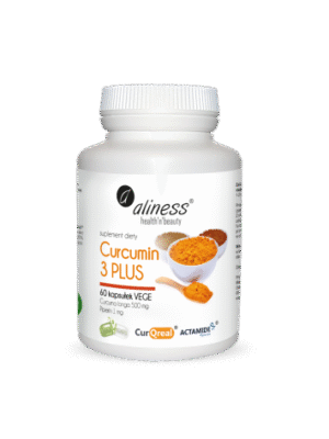 Aliness Curcumin 3 PLUS CurQreal® + Actamide® – 60 kapsułek VEGE