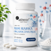 Aliness MSM Siarka Organiczna PLUS OptiMSM® 750 mg + Witamina C 50 mg | 180 tabletek VEGE