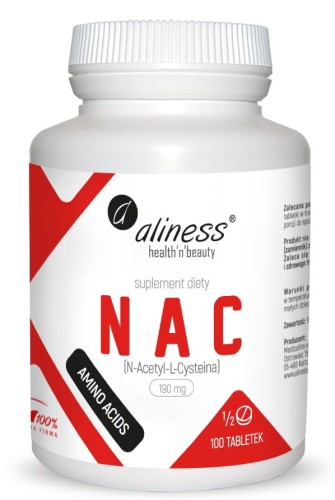 Aliness NAC 190 mg (N-Acetyl-L-Cysteine) | 100 tabletek
