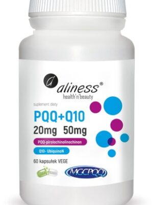 Aliness PQQ MGCPQQ® 20 mg + Koenzym Q10 50 mg – 60 kapsułek VEGE