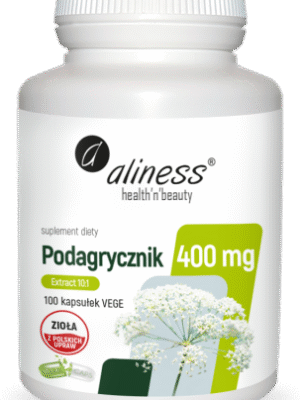 Aliness Podagrycznik (Aegopodium podagraria L.) ekstrakt 10:1 – 400 mg – 100 kapsułek VEGE