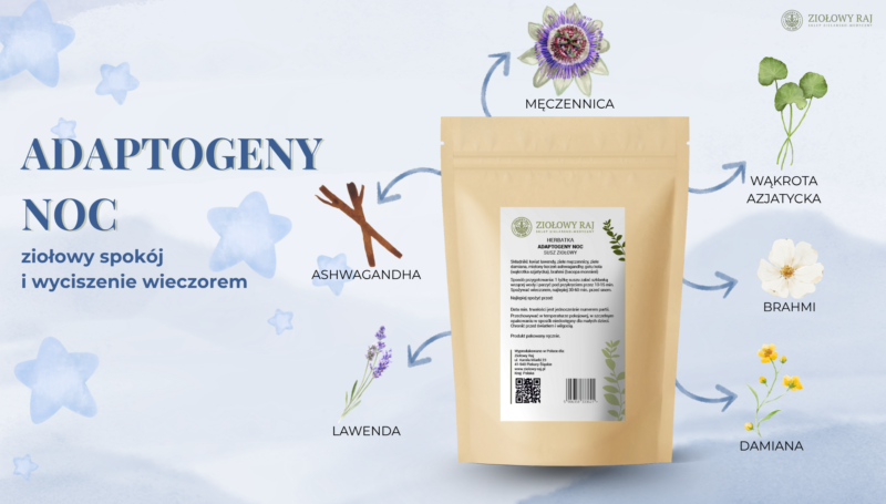 Adaptogeny noc skład HERBATKA ZIOŁOWA ADAPTOGENY NOC